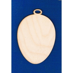 Jajko 10x7,5cm z zawieszką dolną / SKLEJKA #3mm
